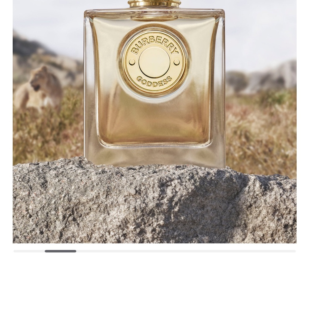 Burberry Gold-Toned Fragrance Bottle